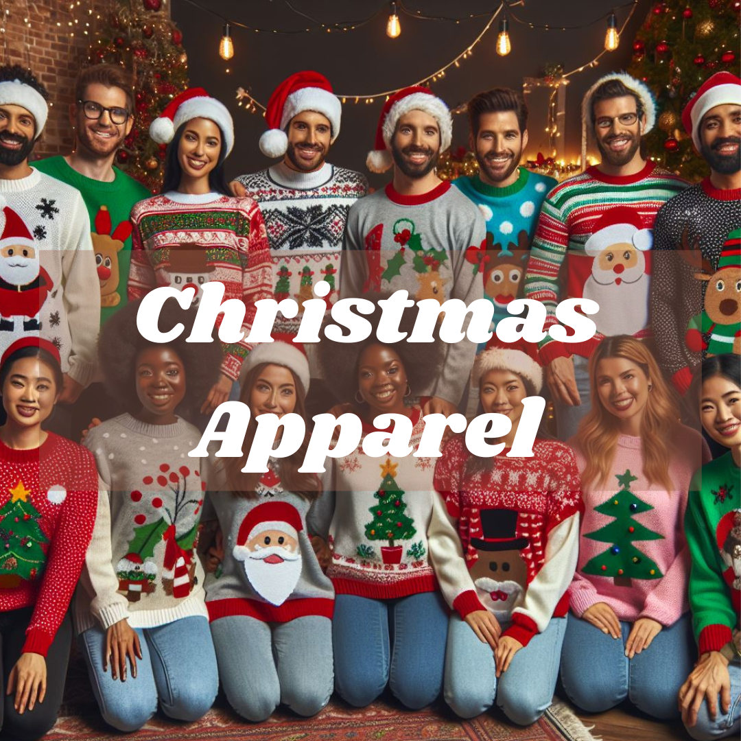 Christmas Apparel Lot of 100 Pcs