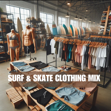 Surf & Skate Clothing Mix Lot of 500 pcs.