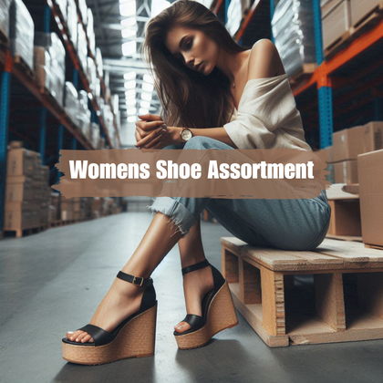 Womens Shoe Assortment Lot of 94 pairs